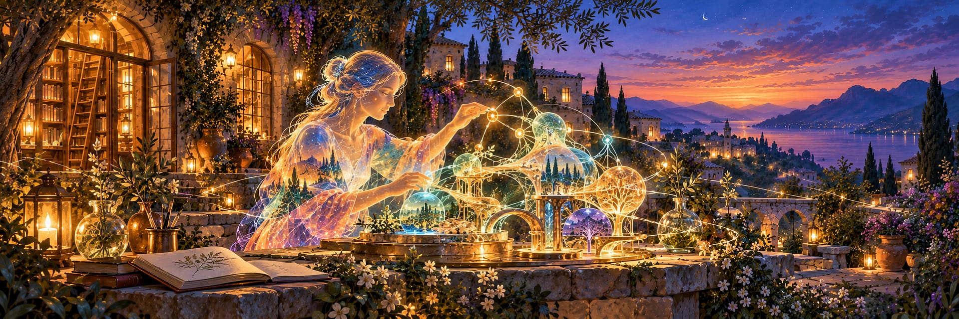 Twylight Garden of Luminious Connections